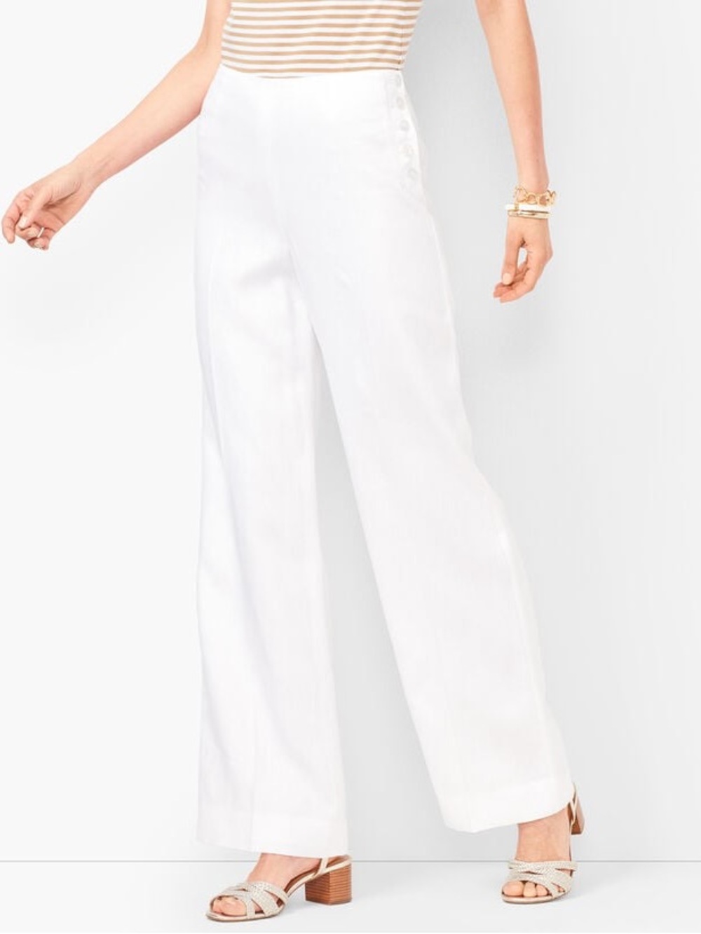 NWT TALBOTS White Linen Lined Petite Size 8P